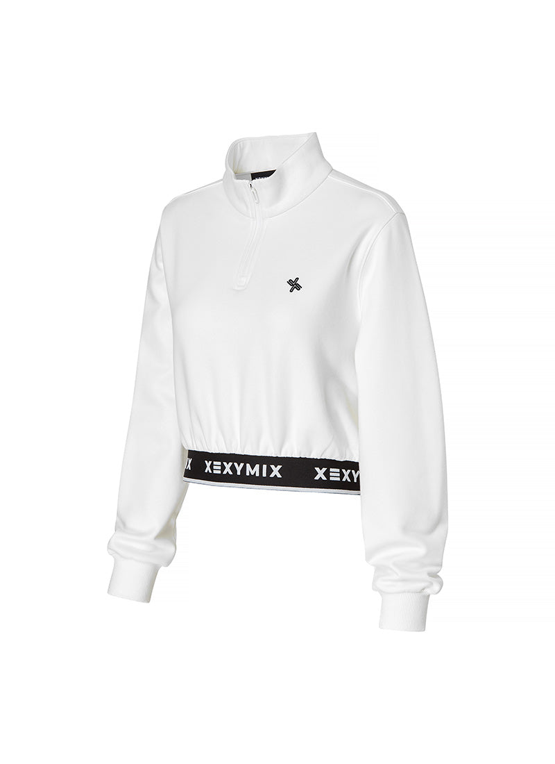 Logo Point Warm Crop Sweatshirt