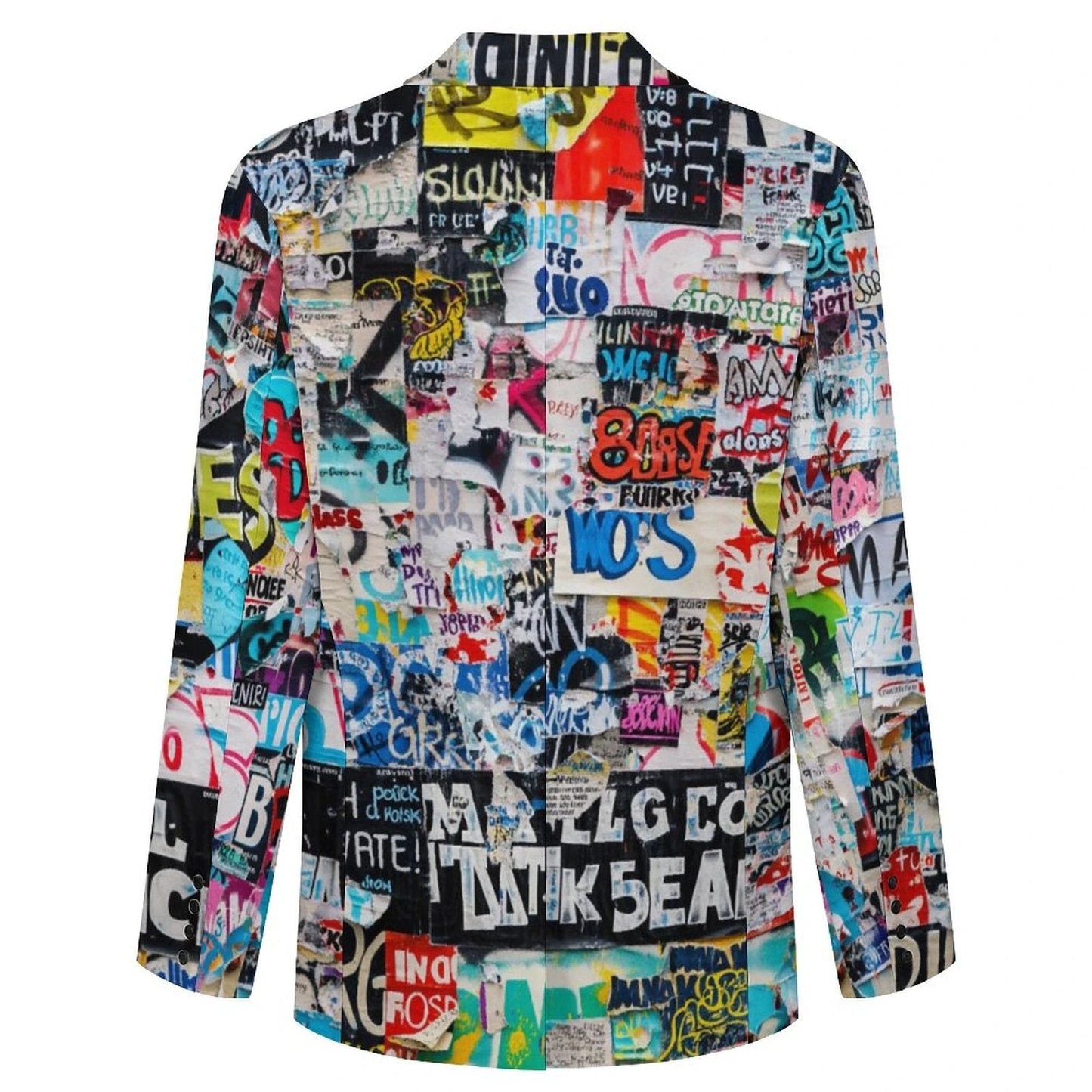 Articles, Articles AOP Graffiti Suit Jacket | 260gsm Two-Button Blazer for Professional Rebels (S–5XL)