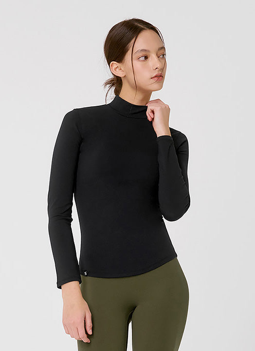 Mock Neck Slimfit Long Sleeve