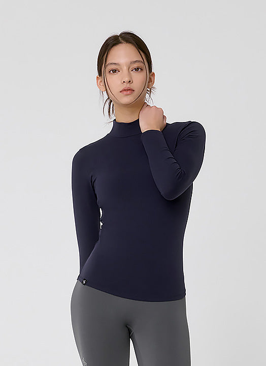 Mock Neck Slimfit Long Sleeve