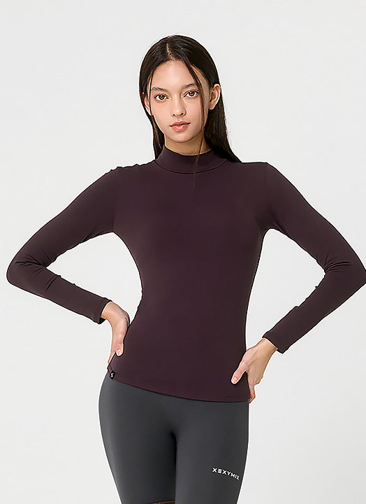 Mock Neck Slimfit Long Sleeve