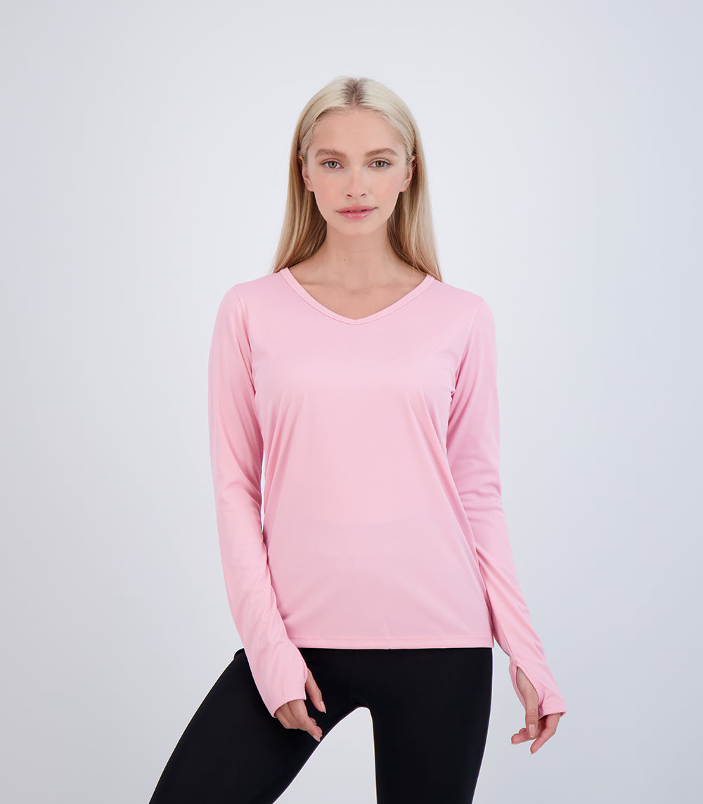 Bonita Ladies Long Sleeve V Neck ProtectUV® Sun Protective Shirt