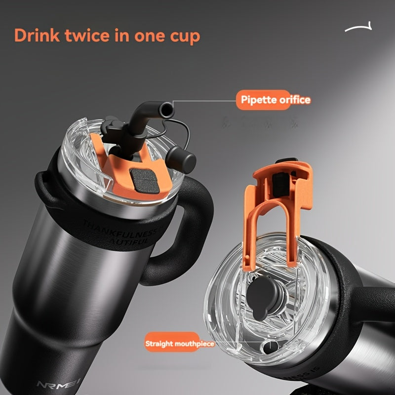 NRMEI Stainless Steel Large Capacity Ice Bullock Cup Thermos TJR8X4C