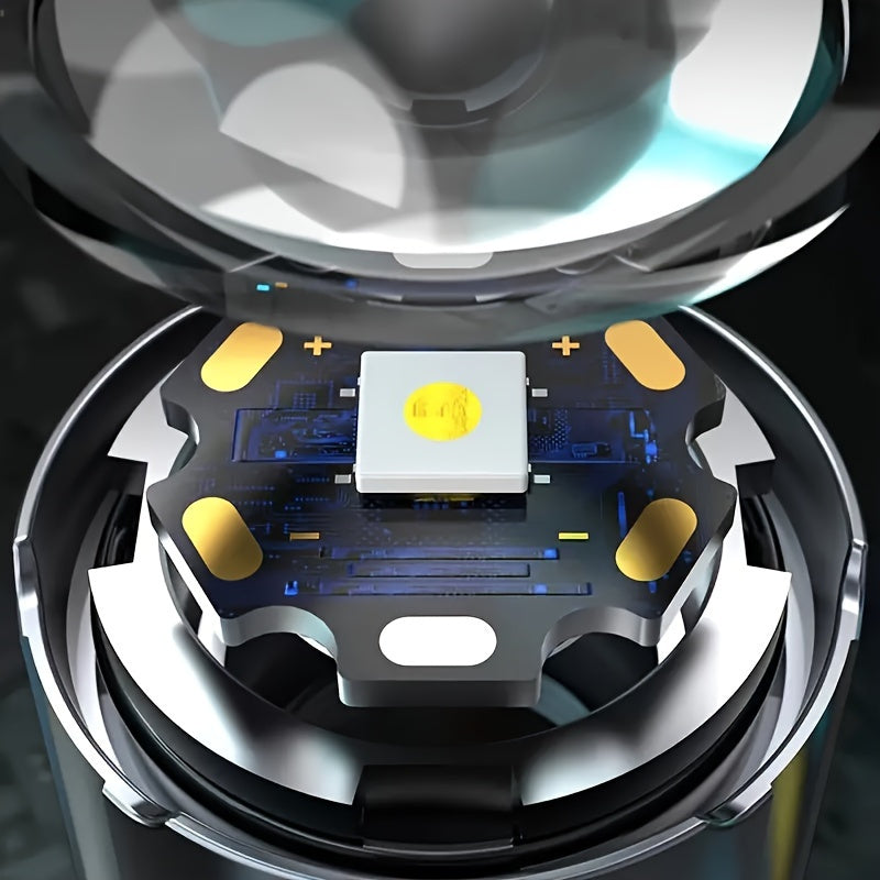 Rechargeable LED Flashlight, USB Type-C, Digital Display – TJR1K8V