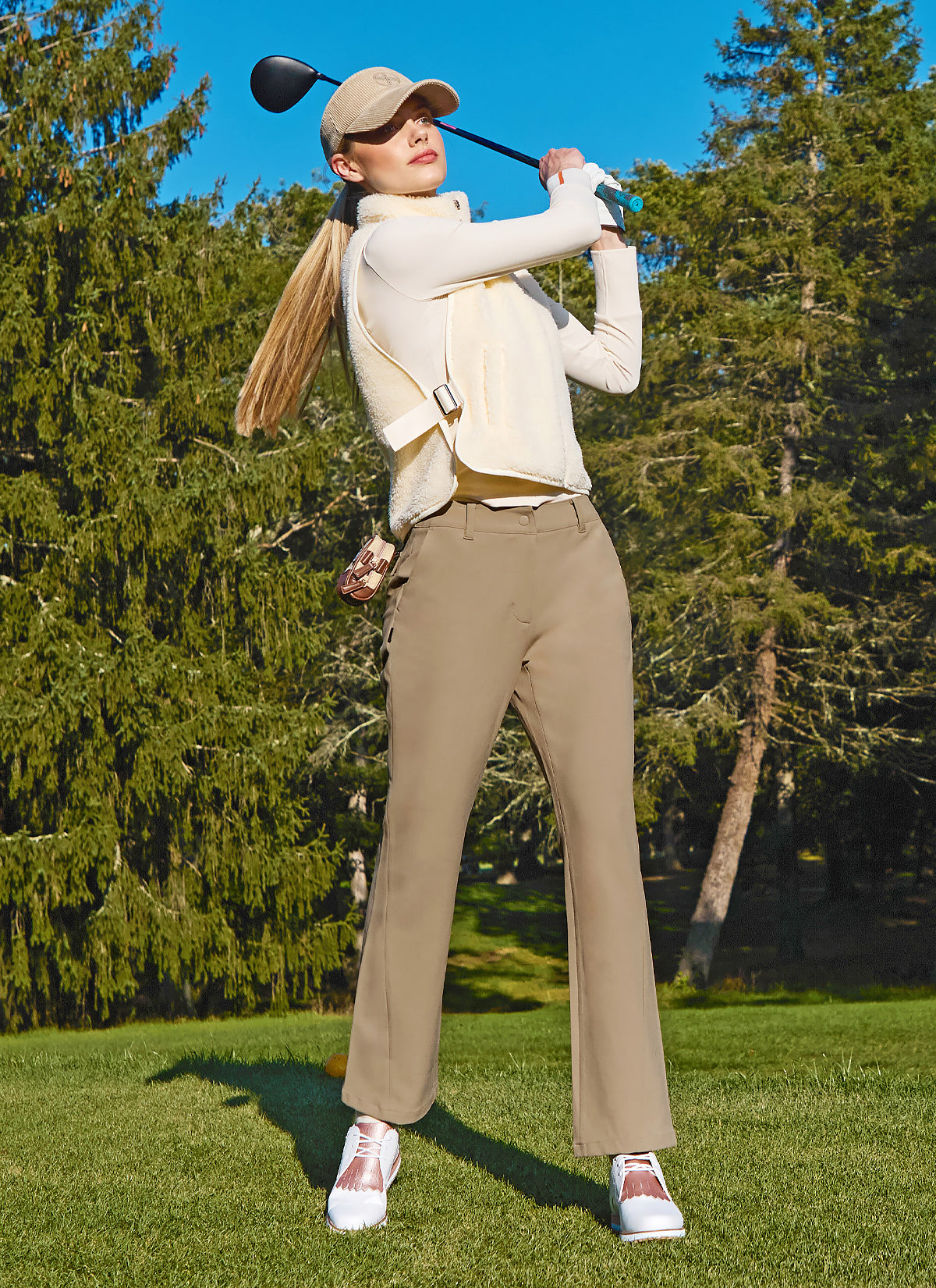 Twill Tension Napping Bootcut Pants