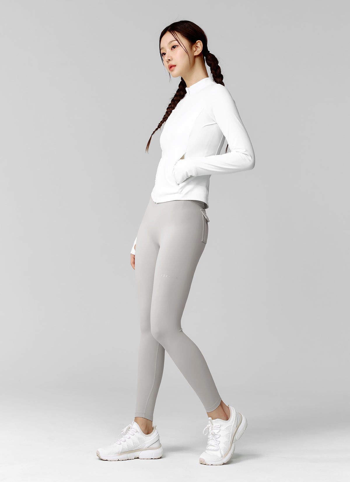 Active Slim Fit Warm Silky Zip-up