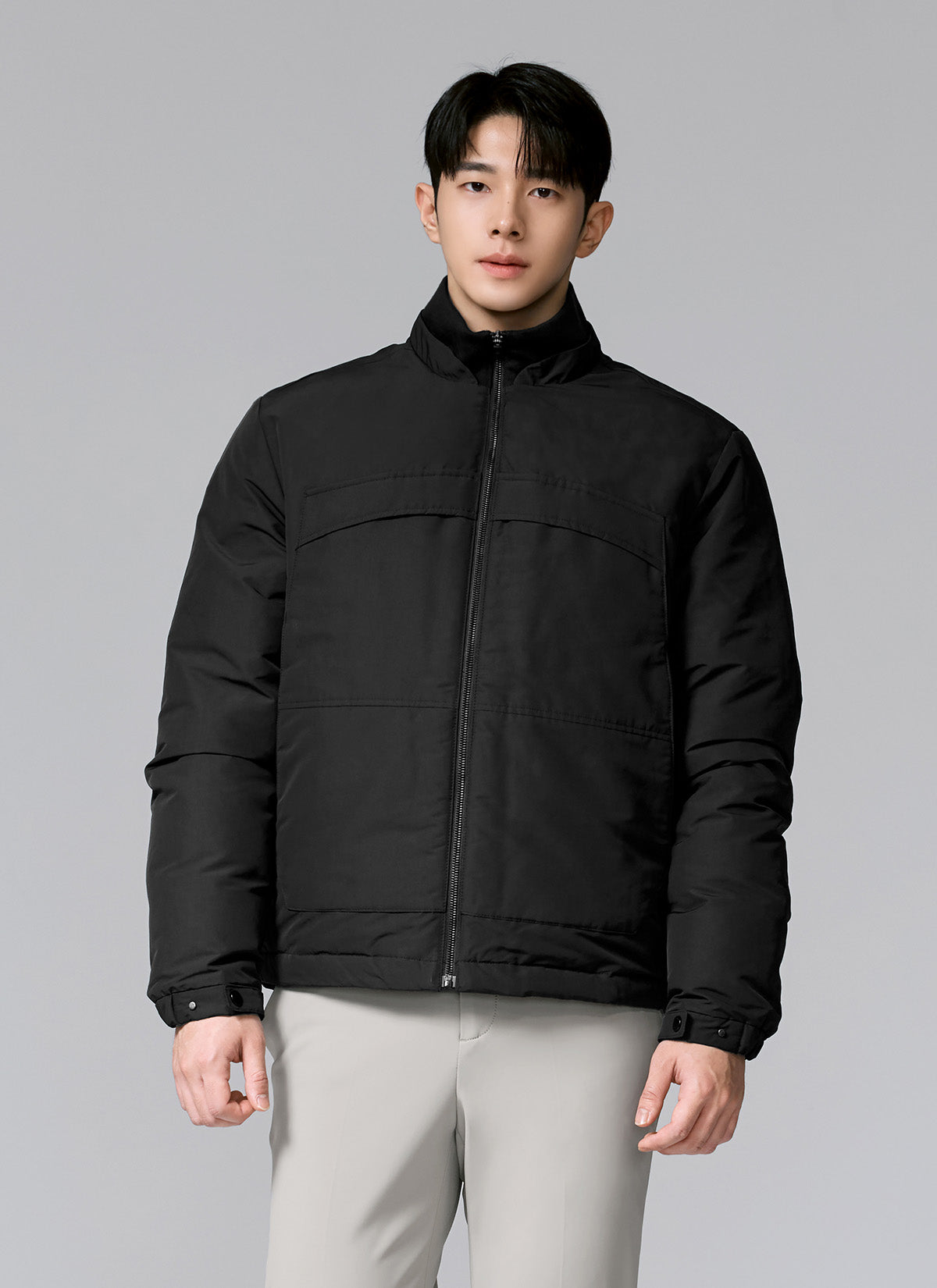 High-neck Goose Down Blouson Jacket