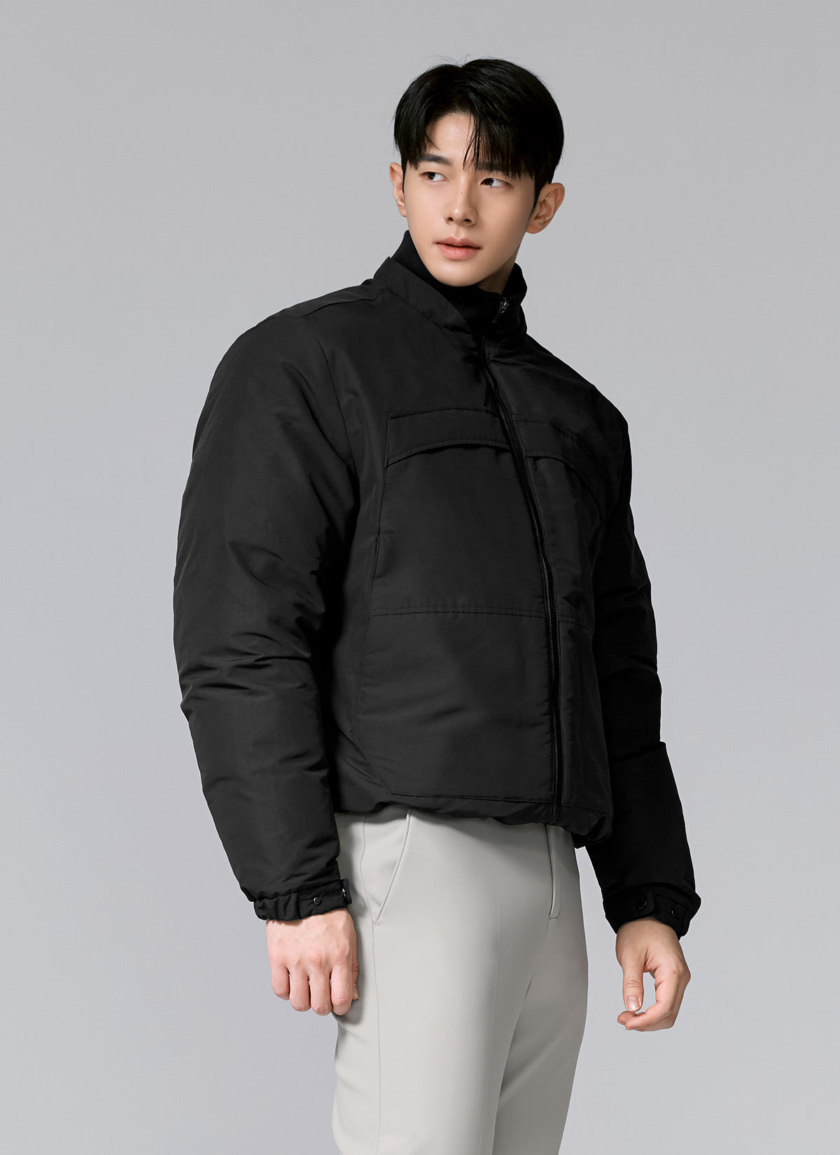 High-neck Goose Down Blouson Jacket