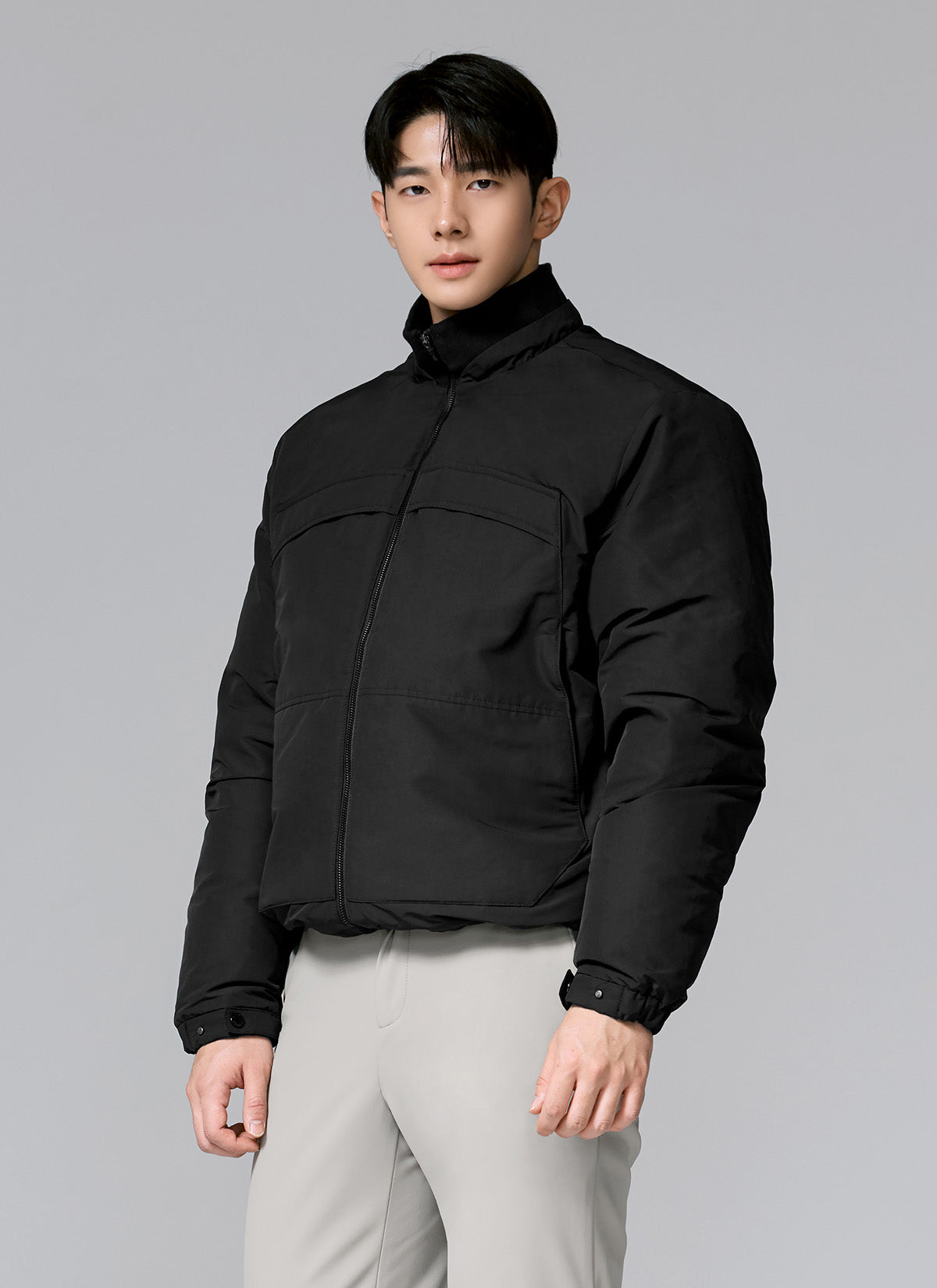High-neck Goose Down Blouson Jacket