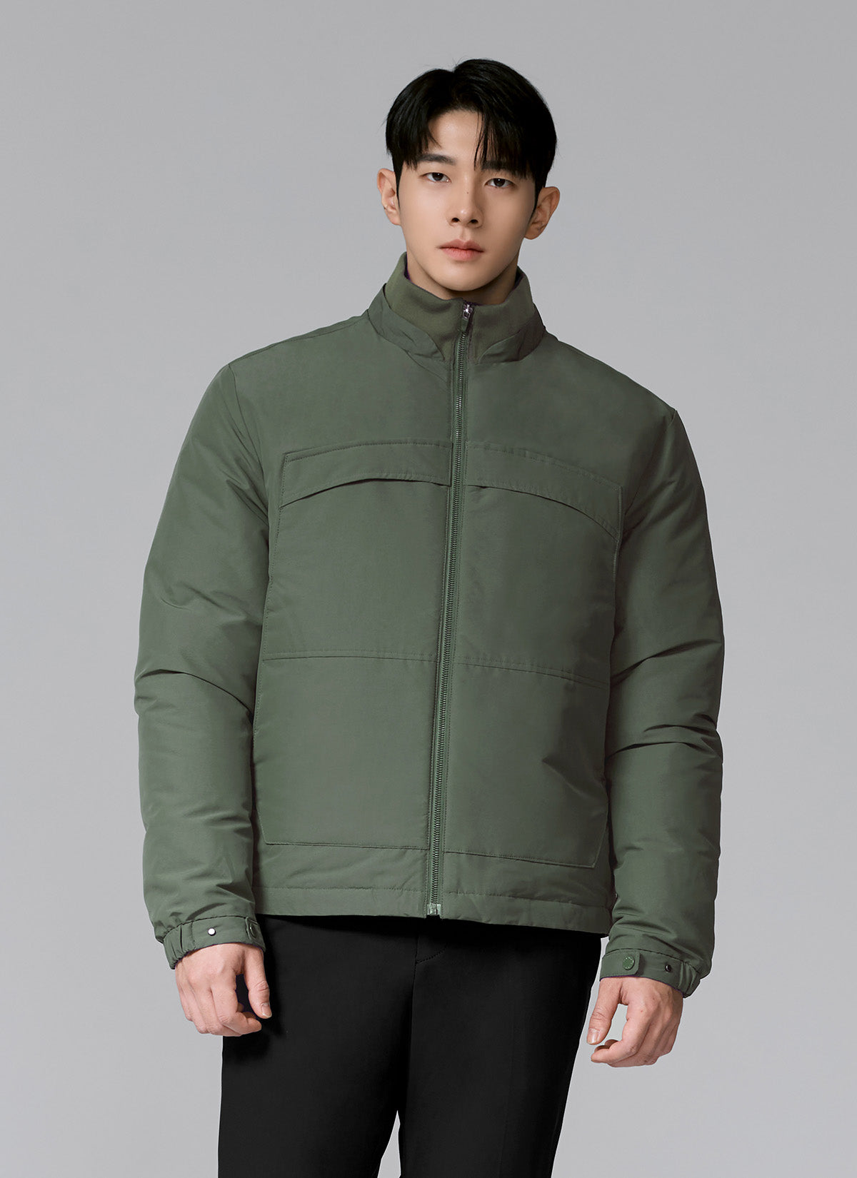 High-neck Goose Down Blouson Jacket
