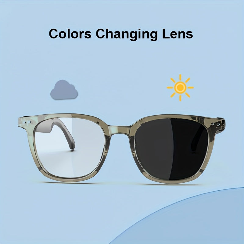 Smart Audio Glasses, Touch Control, Built-In Mic for Calls TJR4K2B