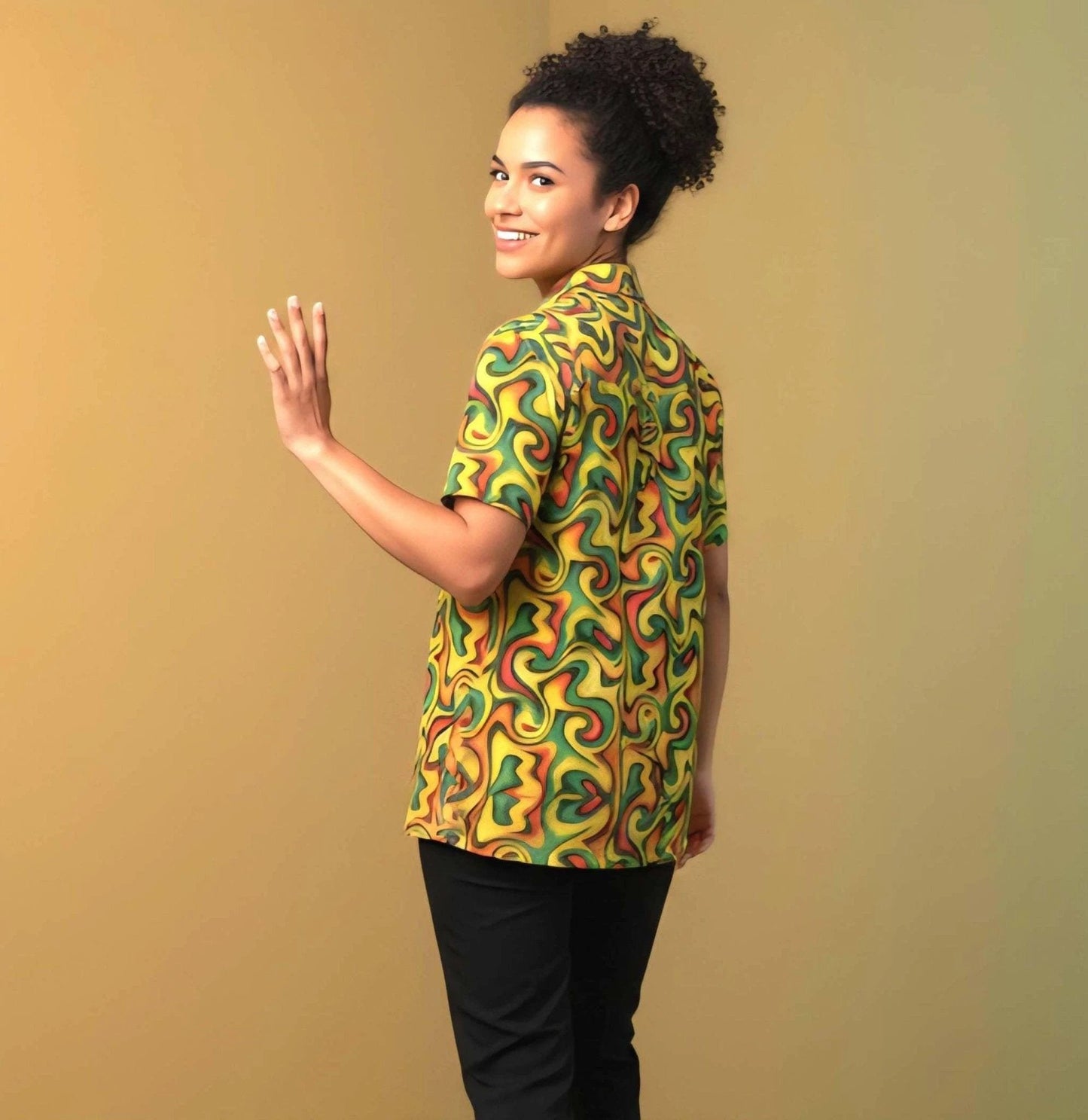 Retro Boundless Swirl Hawaiian Shirt | 70s Psychedelic AOP Camp Shirt for Festival & Summer Style