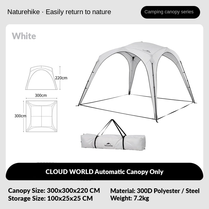 Naturehike CLOUD WORLD Series Modular Outdoor Camping Automatic Tent Canopy Multi-Functional Module Splicing Unlimited Connection Self Standing Fast