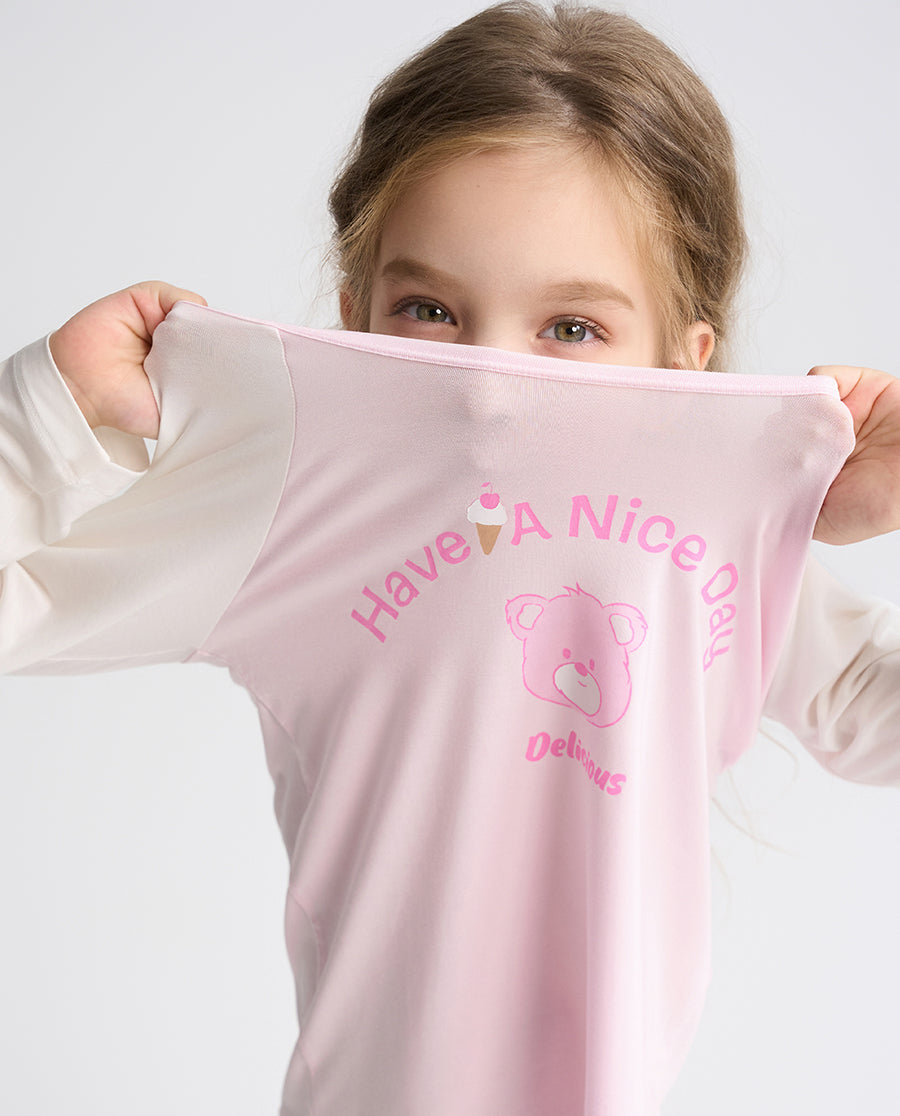 Aimer Kids Long-sleeved Homewear Set For Girls