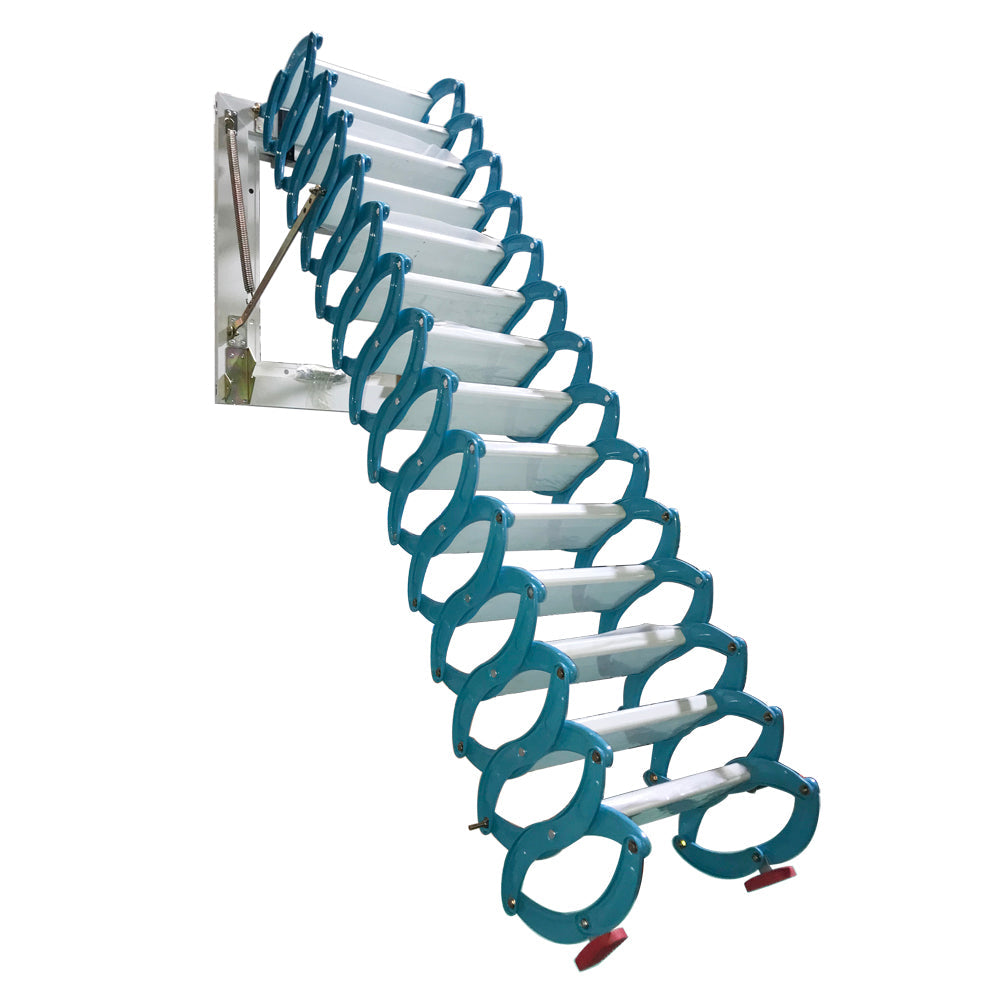 Blue Loft Wall Ladder Stairs
