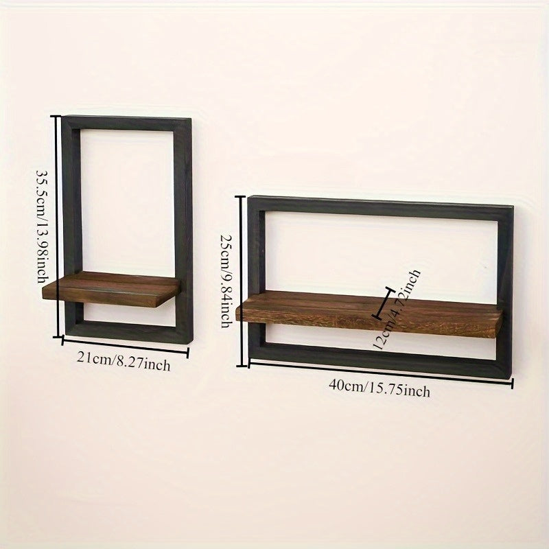Retro Wooden Wall Shelves- HMT24WS