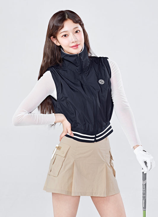 Natural Woven Cargo Skirt