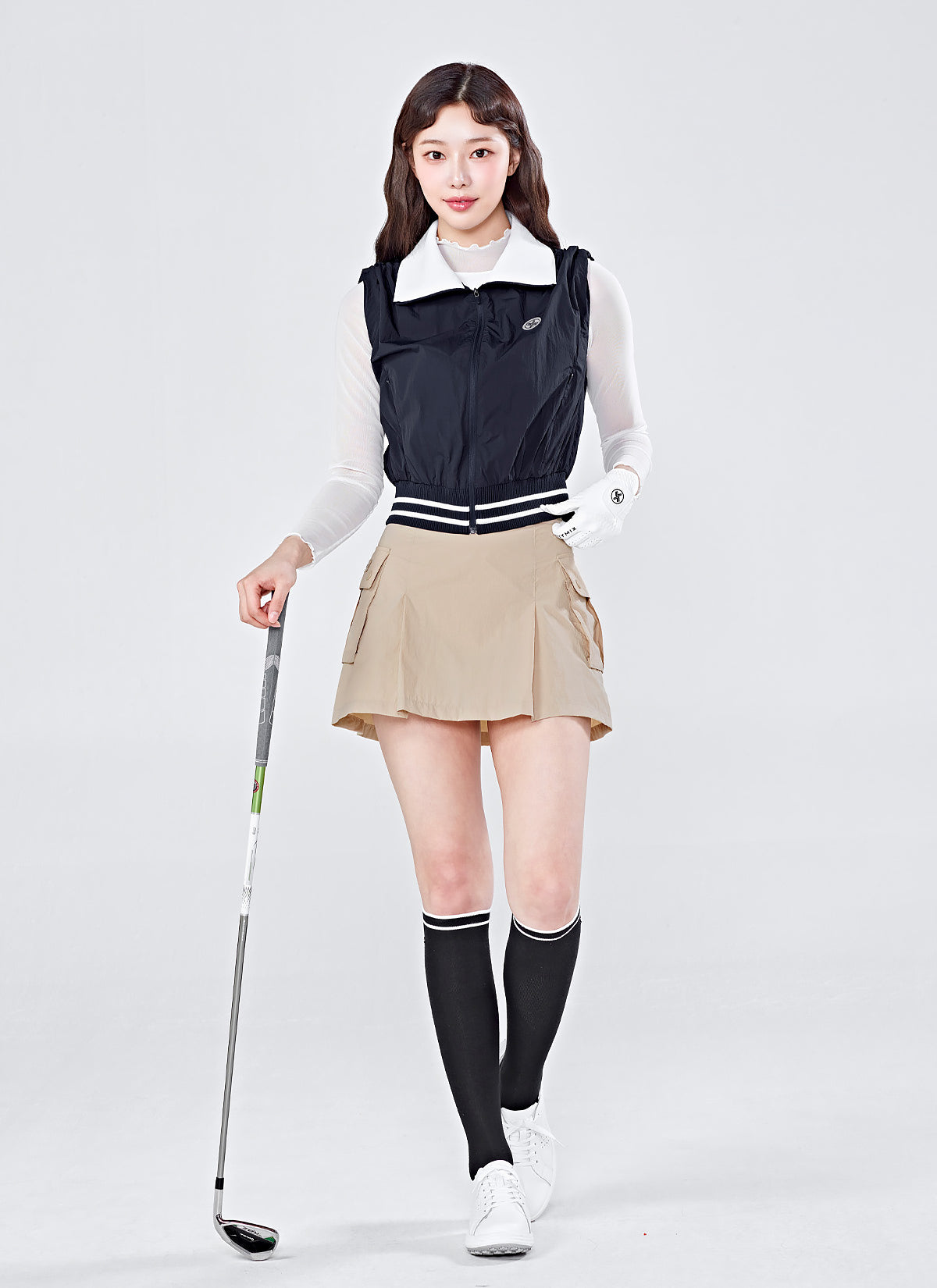 Natural Woven Cargo Skirt