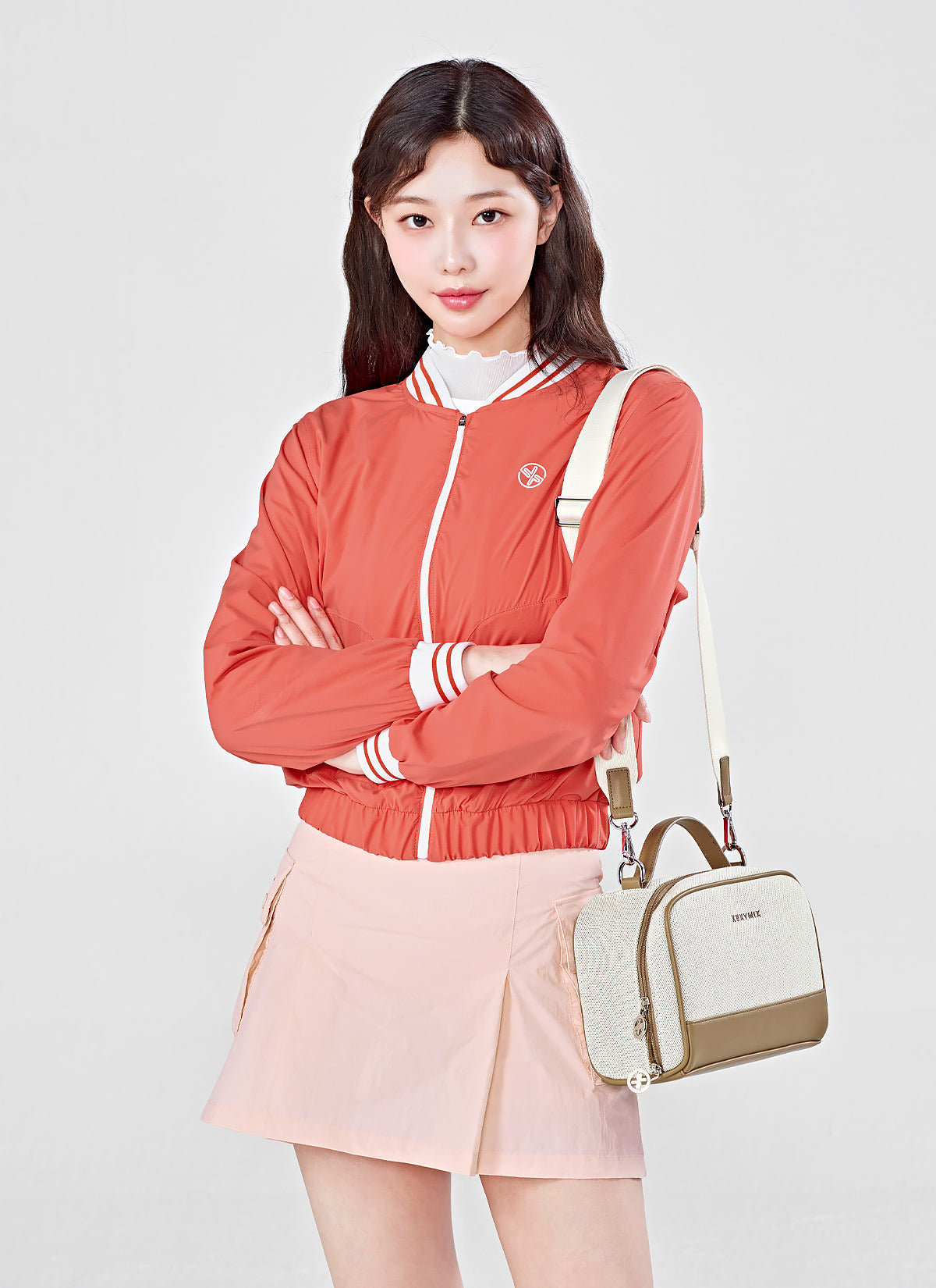 Natural Woven Cargo Skirt