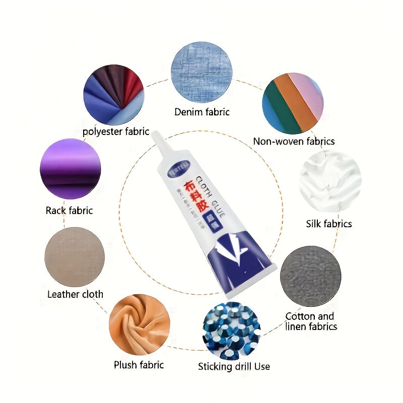 50ml Quick-Dry Fabric Adhesive, Waterproof Glue TJR9N3V