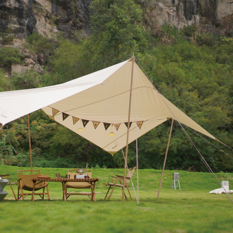 Vidalido Decorative Flag Pennant Outdoor Multifunctional Hanging Light Rope Camping Equipment Lamp Hook Points Hanging Canopy Pole Lanyard Wind Rope