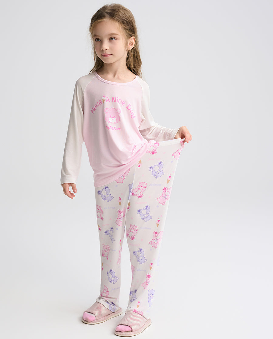 Aimer Kids Long-sleeved Homewear Set For Girls
