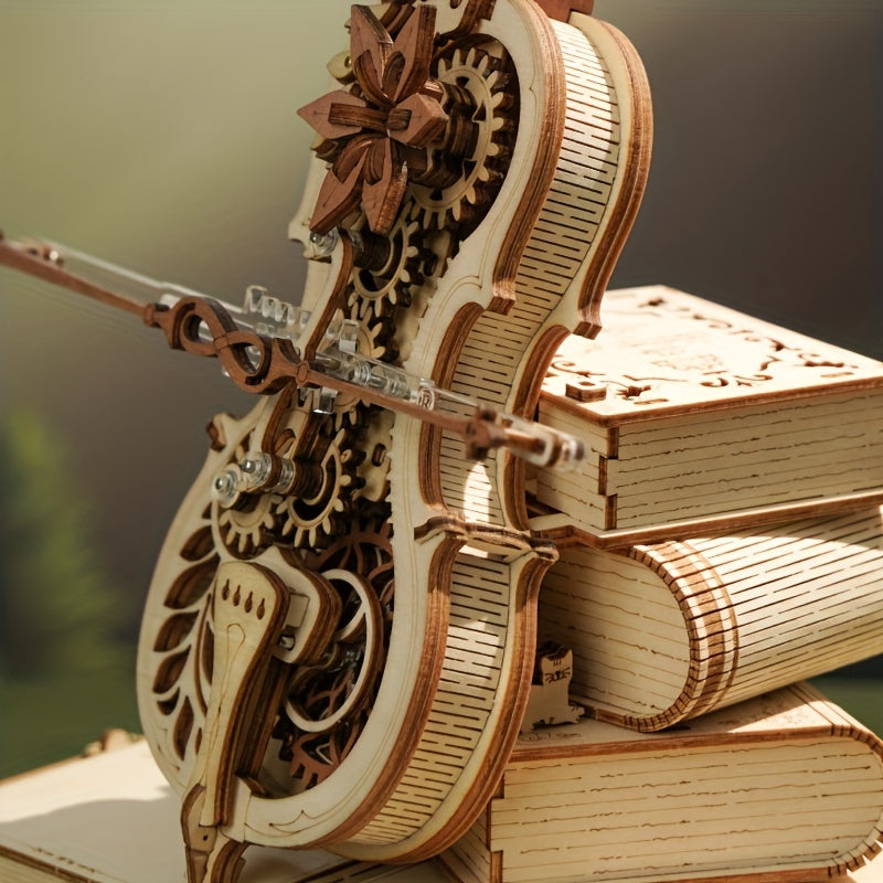 3D Wooden Puzzle Music Box Gift- HMT24MB