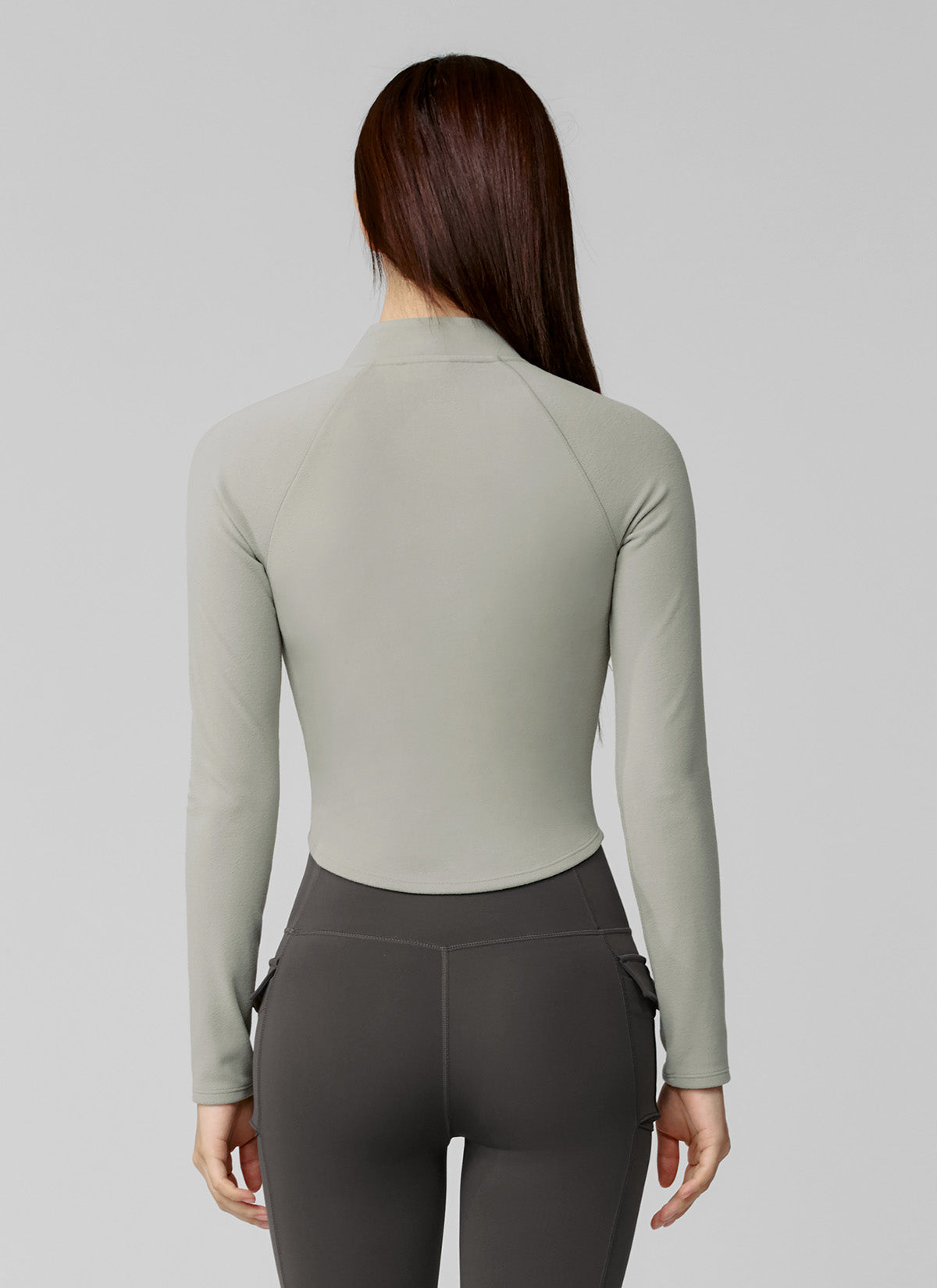 Active Crop Slim Fit Zip-up Jacket