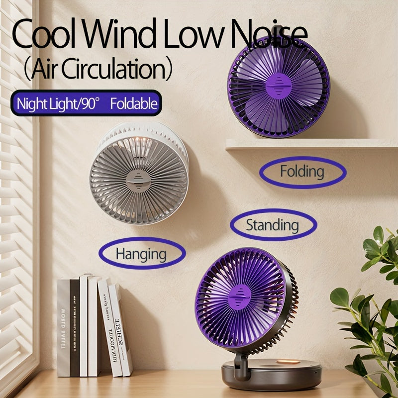 Rechargeable Circulation Fan with Adjustable Speeds - TJR3Q4Y