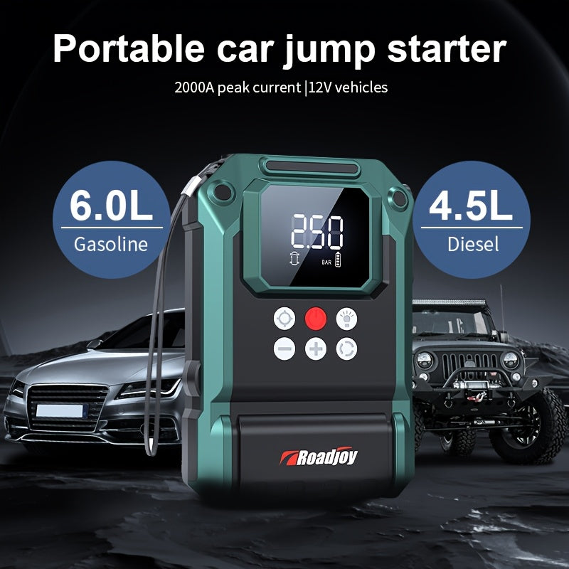 Portable Car Jumper Starter, 10000mAh, 150PSI TJR9D3X
