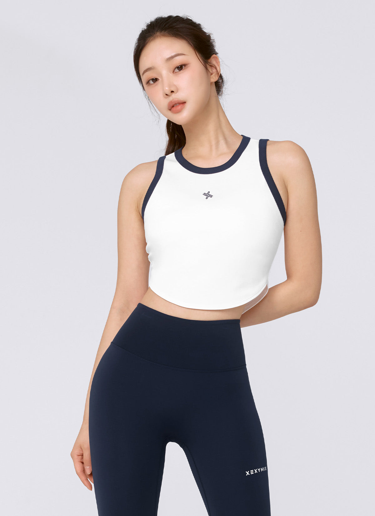 Smooth Cotton Color Block Sleeveless