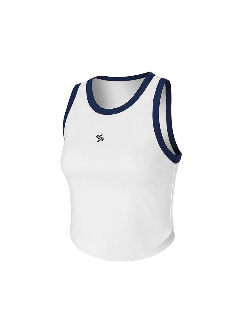 Smooth Cotton Color Block Sleeveless