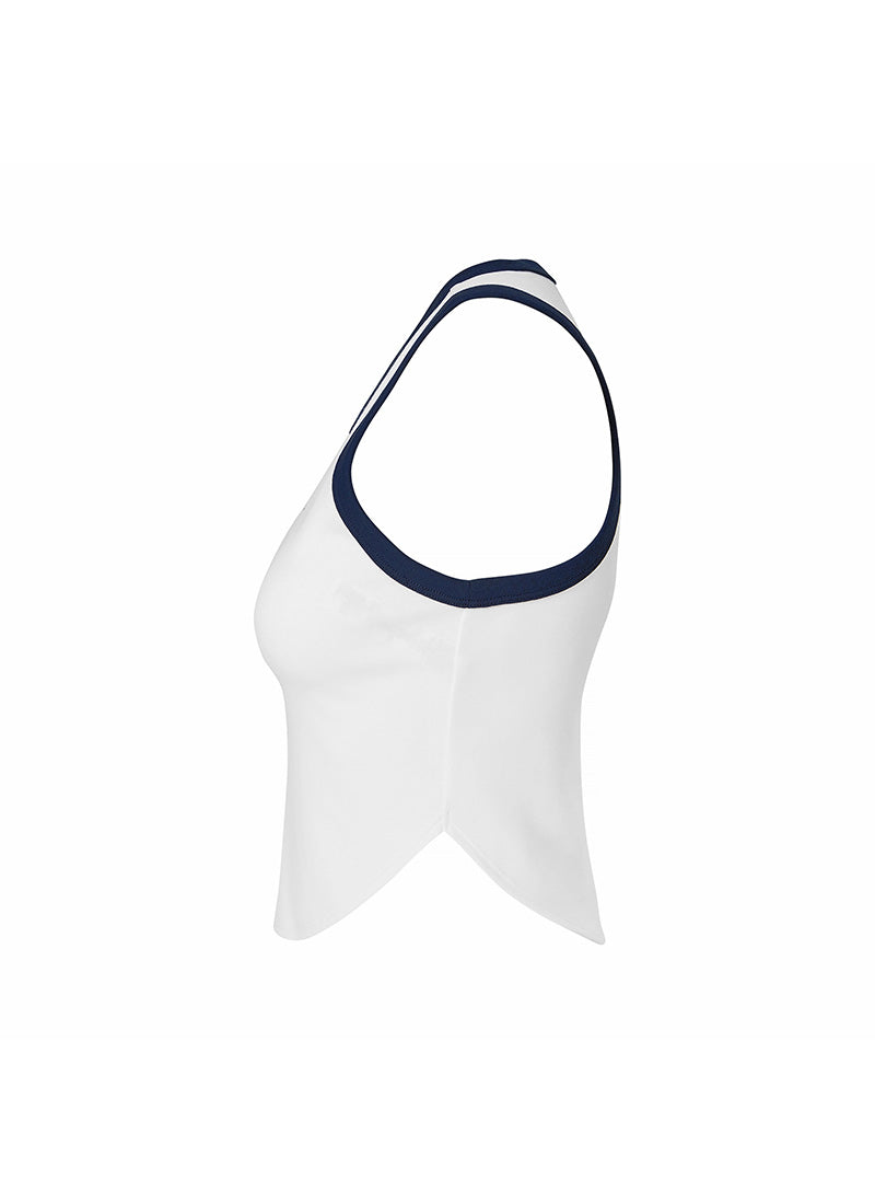 Smooth Cotton Color Block Sleeveless