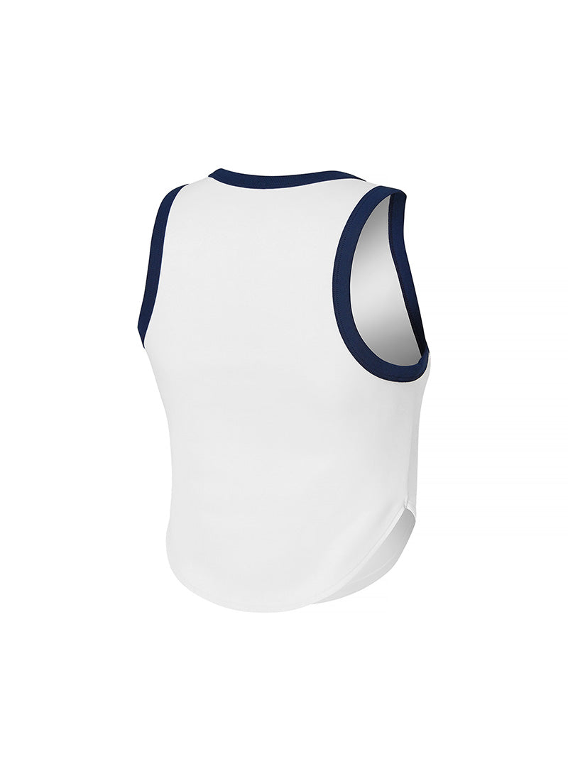 Smooth Cotton Color Block Sleeveless