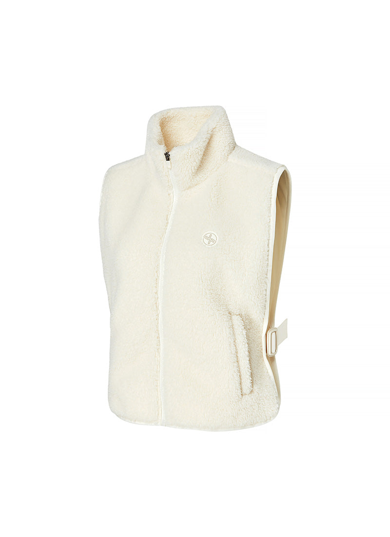 Side Buckle Fleece Vest
