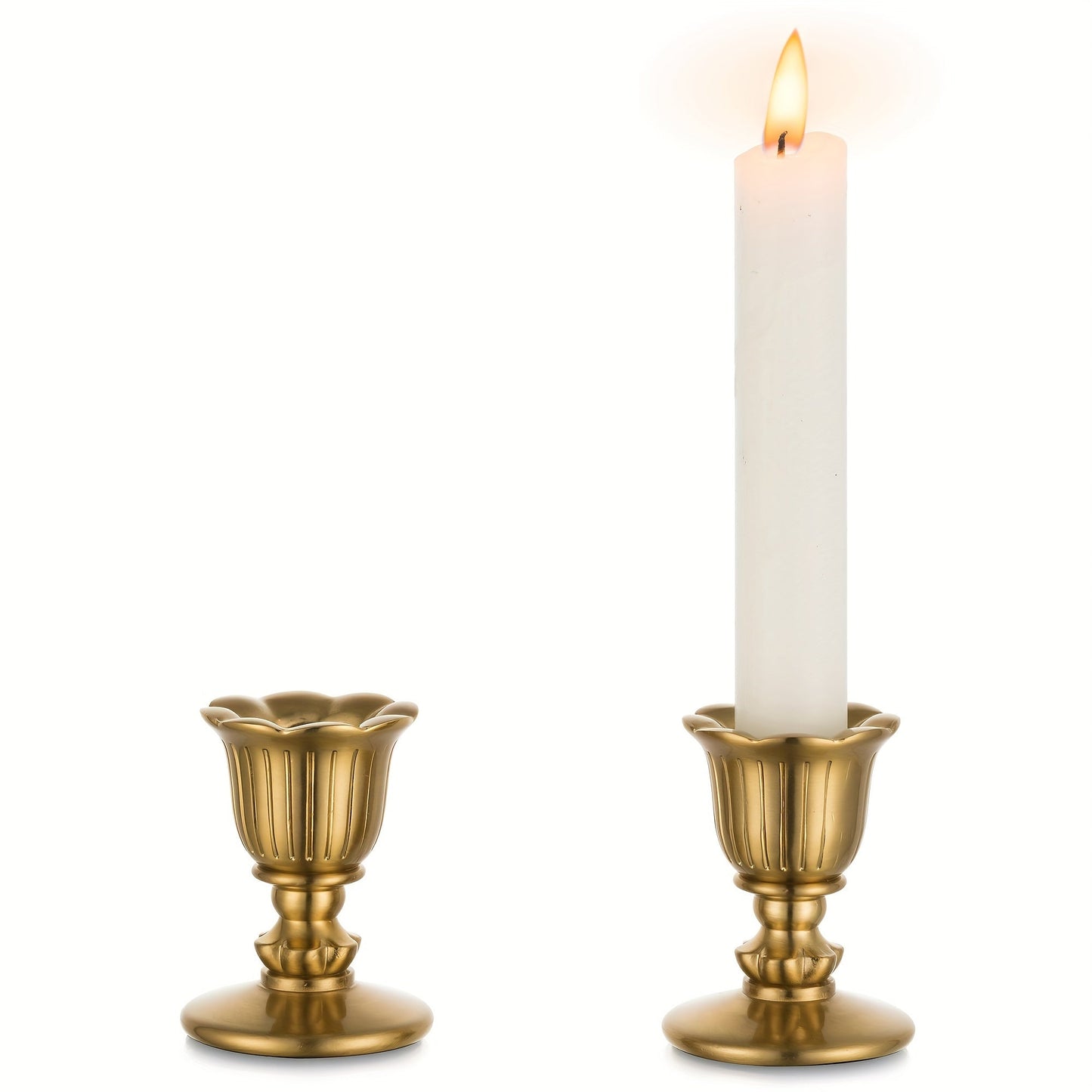 Elegant Brass Candlestick Holders - VSC0