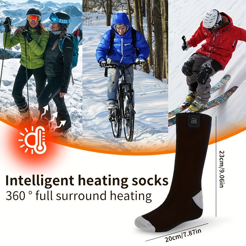Electric Heated Socks for Cold Weather Outdoor Sports TJR4P2L