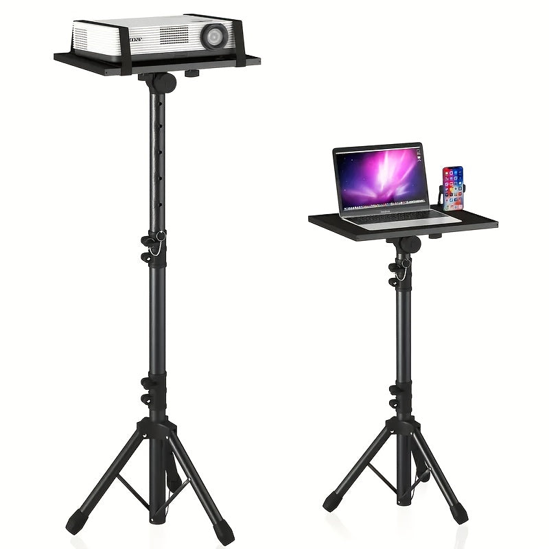 Adjustable Projector Stand, Durable ABS, Desktop & Floor Use TJR5X8L