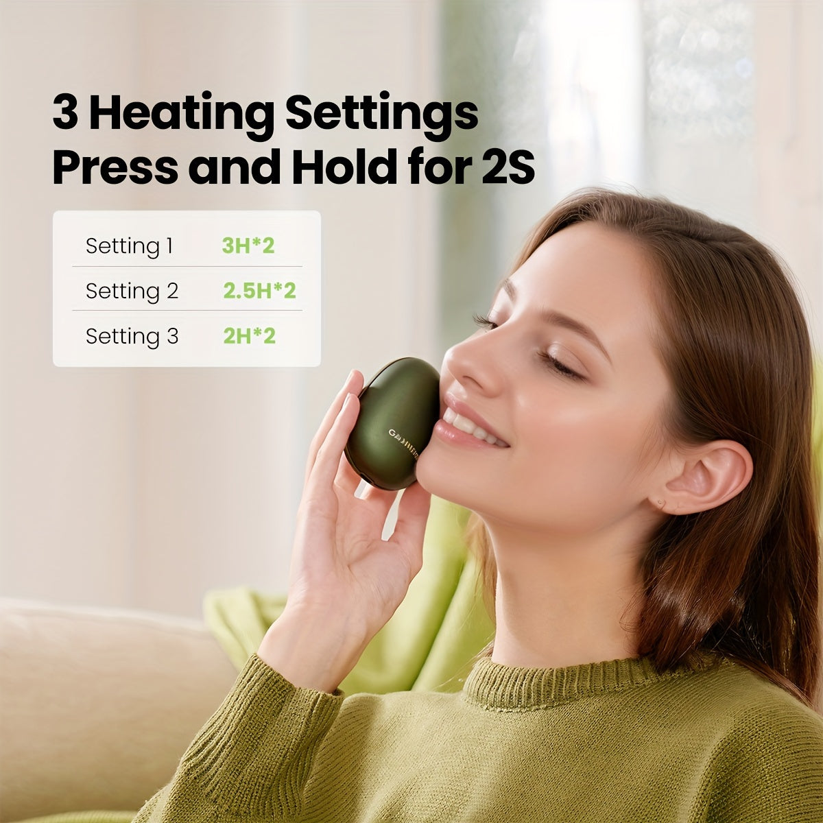 SUMUCAEN Rechargeable Hand Warmers, Portable 3000mAh TJR9S3H