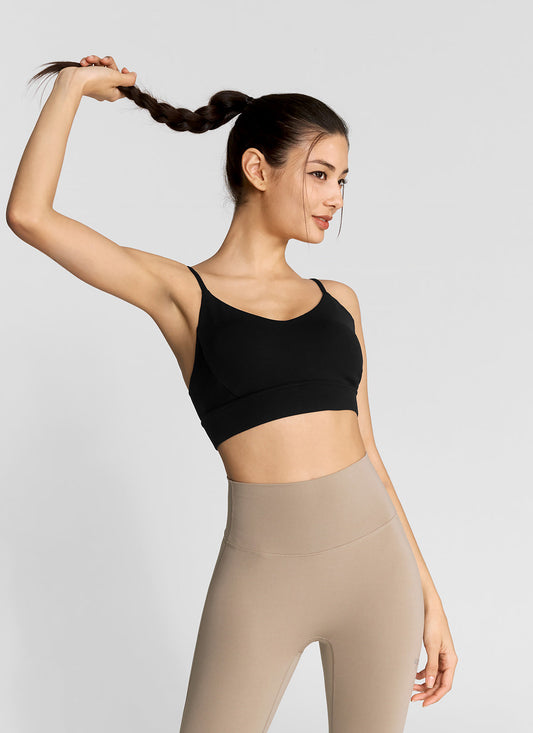[Only New Member]Black Label Signature Breathe V-neck Bra Top
