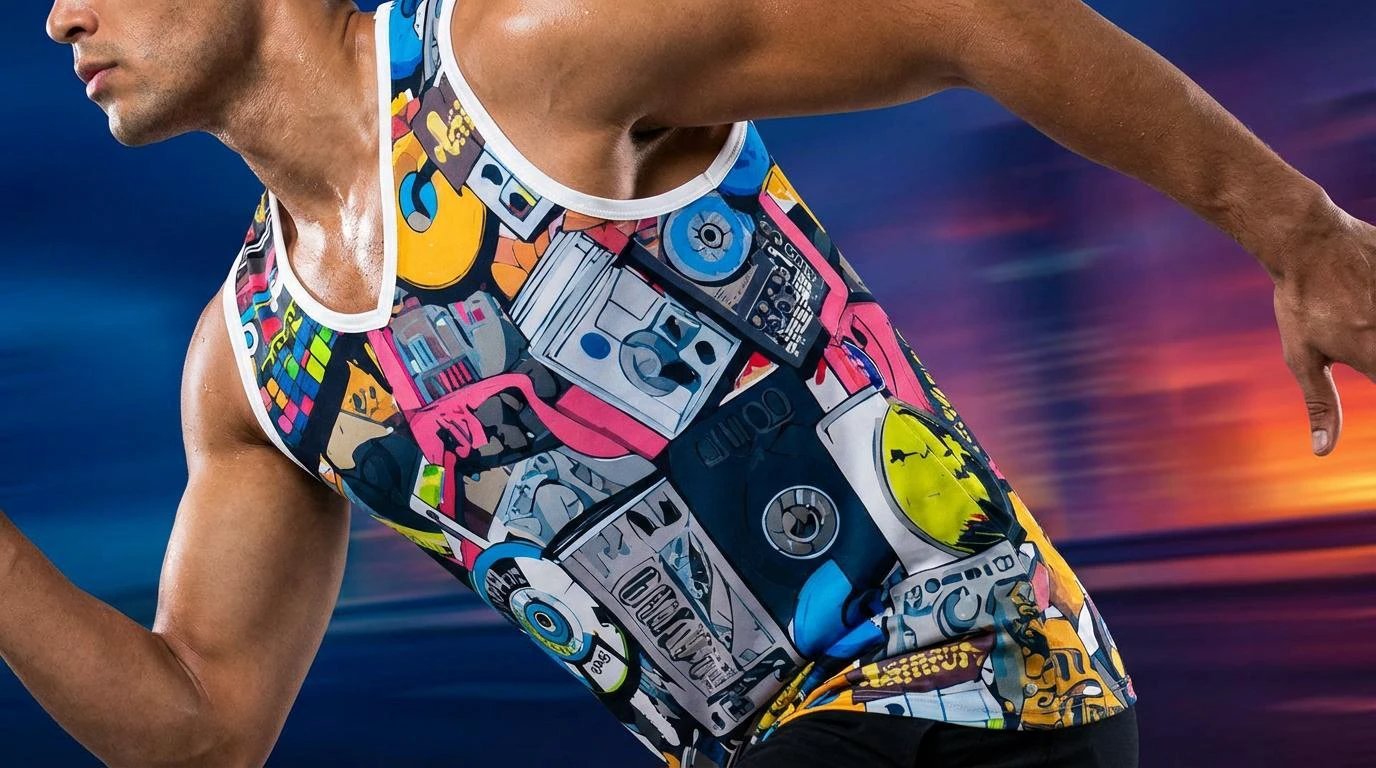 Neon 90s Cassette Tape AOP Jersey — Maximalist Streetwear