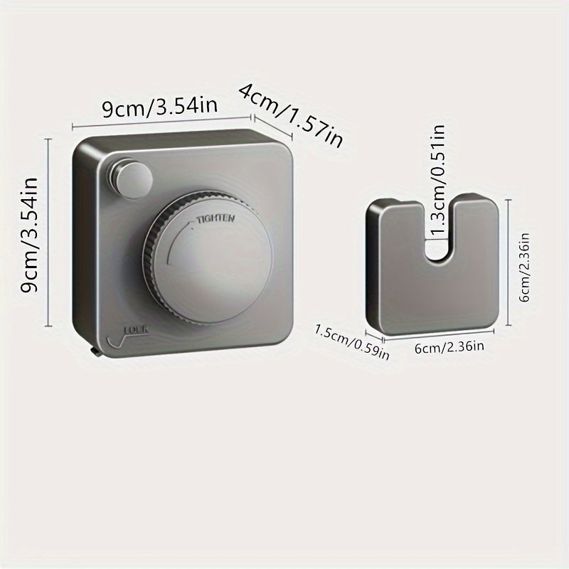 Heavy-Duty Retractable Clothesline, 4.75m Stainless Steel Rope TJR9H4S