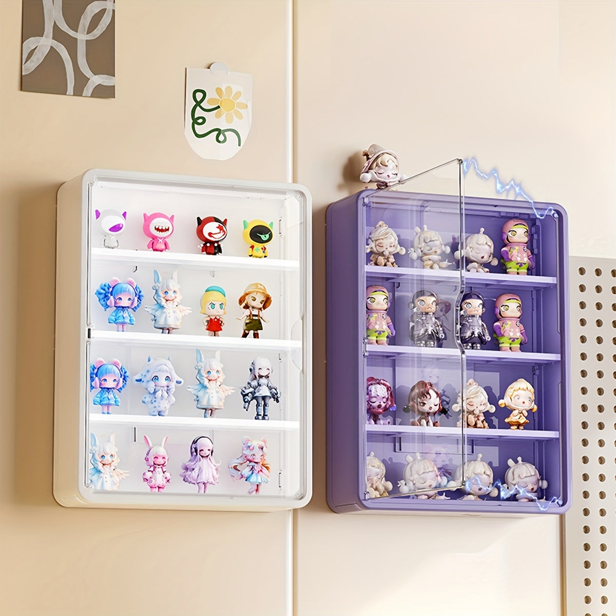 PET Material Wall-Mounted Hand Organizer Display Case - SF3K