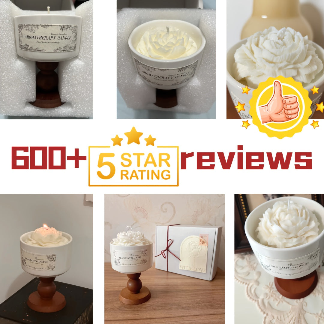 Luxurious Gardenia Candle 53oz Soy Wax  150 Hours Burn Perfect Gift-H7X4