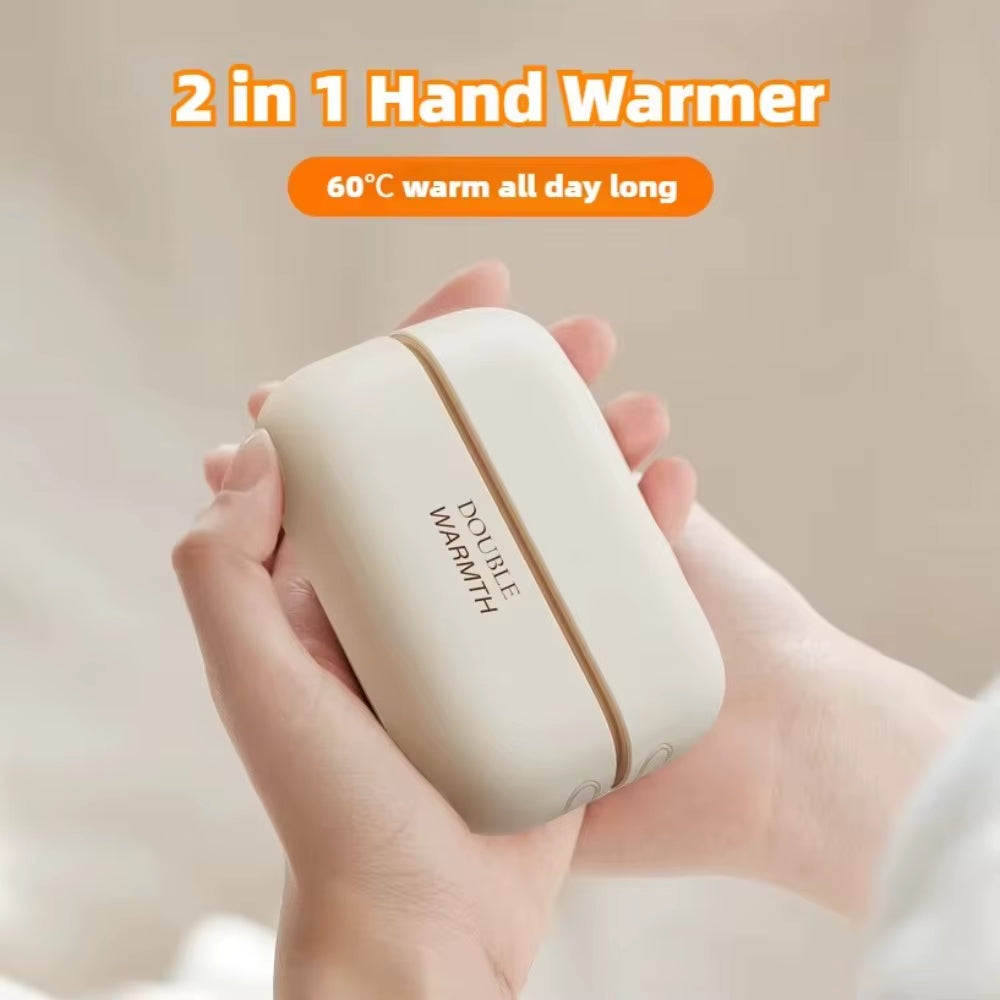 2-in-1 Portable Hand Heater with Strong Magnetic Design