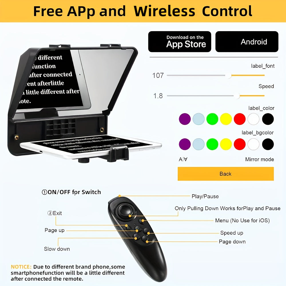 SZDLC A10 Portable Teleprompter- HMT20TS