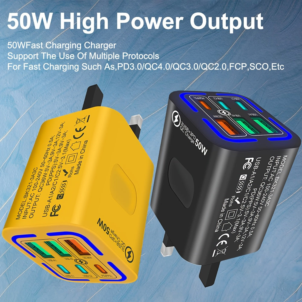 KAXOE 50W Fast Charging USB C Charger, QC 3.0 TJR3P9X