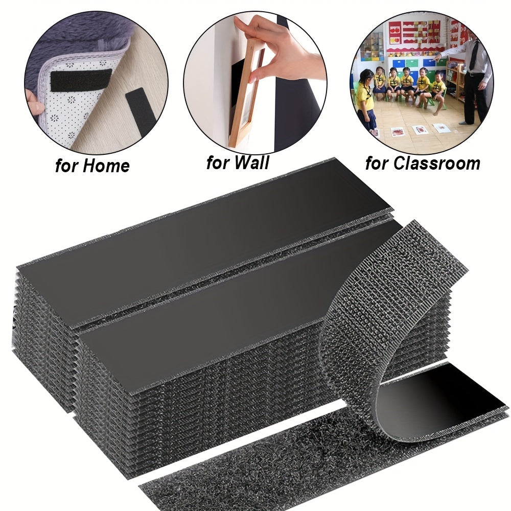 Hook & Loop Tape Strips with Adhesive Back - TJR7X9B