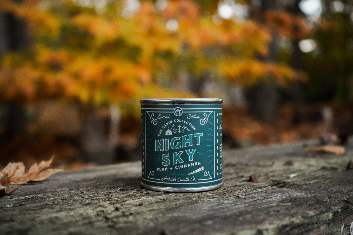 Ambush Candle Co. - Night Sky | Plum + Cinnamon 8oz Soy Candle