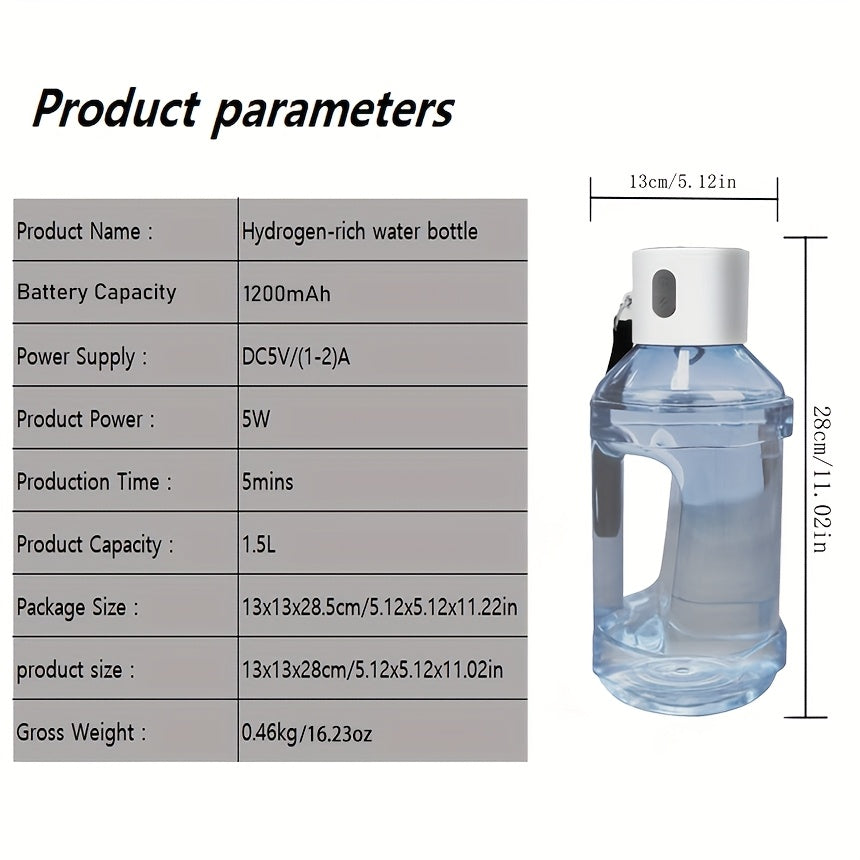 Hydrogen Water Bottle Dumbbell Style 15L-SOR3